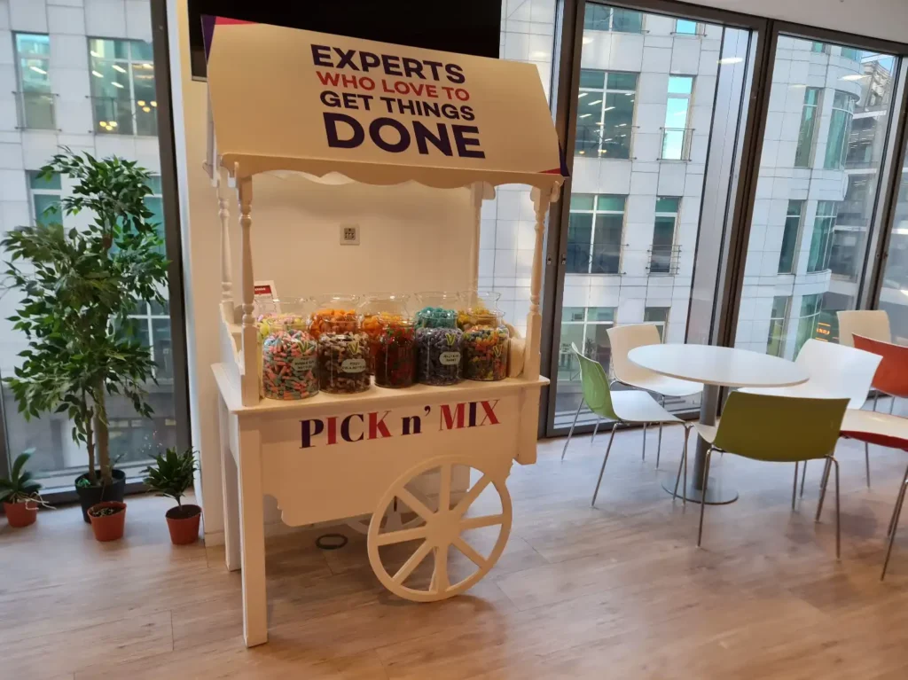 corporate event hire pick and mix