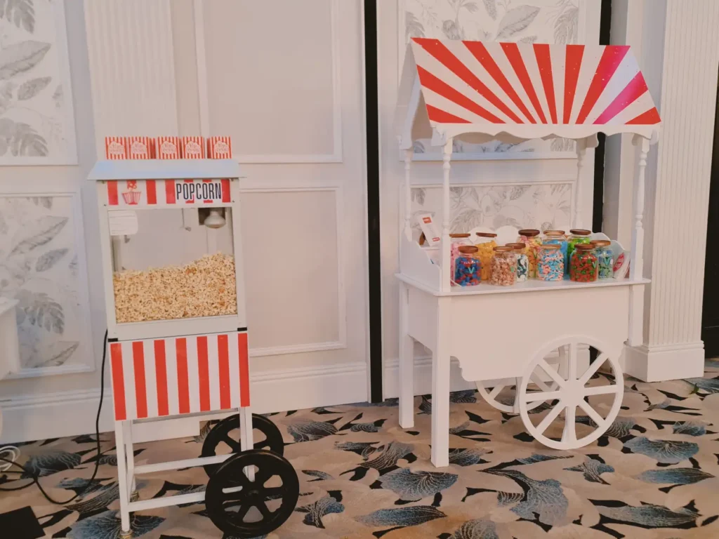 corporate event hire sweet display